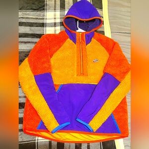 Mens Medium Nike Half Zip Sherpa